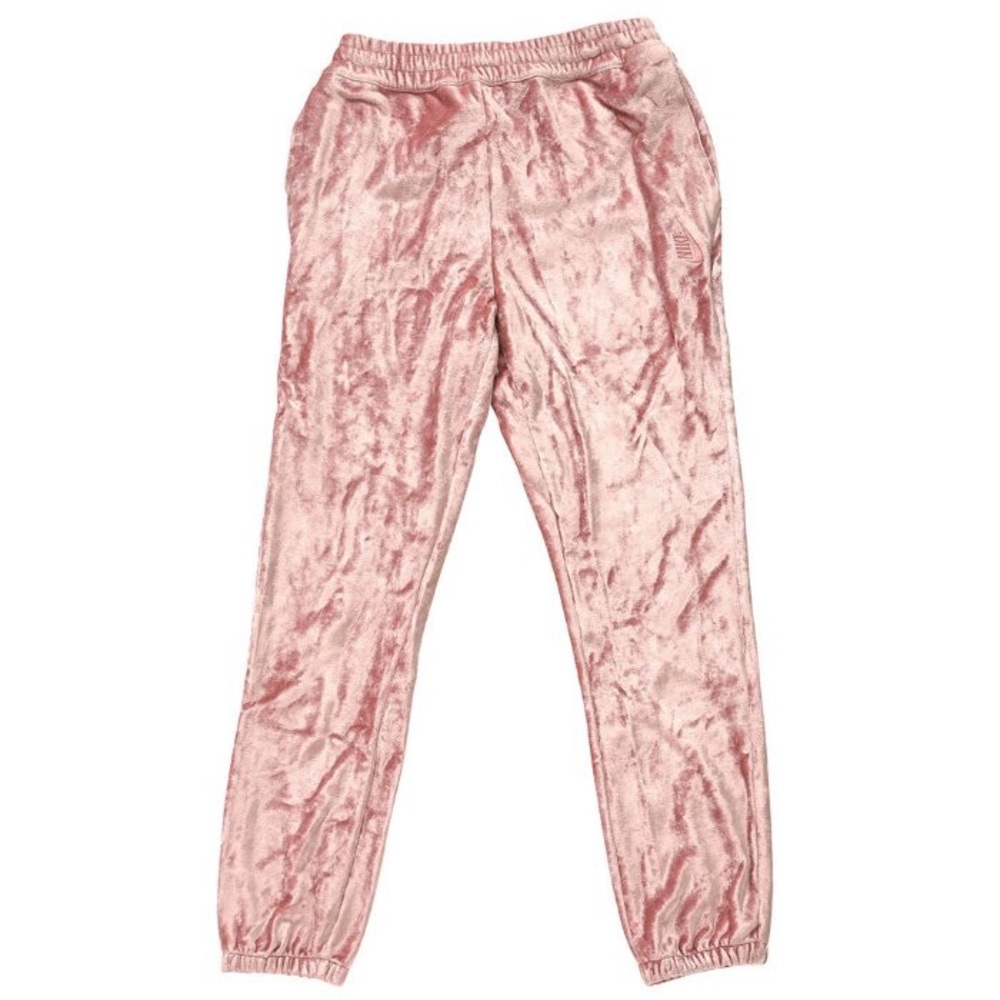 NWOT NIKE LAB PINK VELOUR PANTS